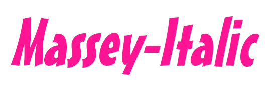 Massey-Italic預覽圖片
