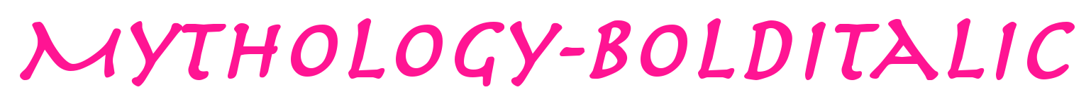 Mythology-BoldItalic預(yù)覽圖片