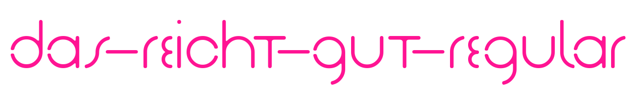 Das-Reicht-Gut-Regular預(yù)覽圖片