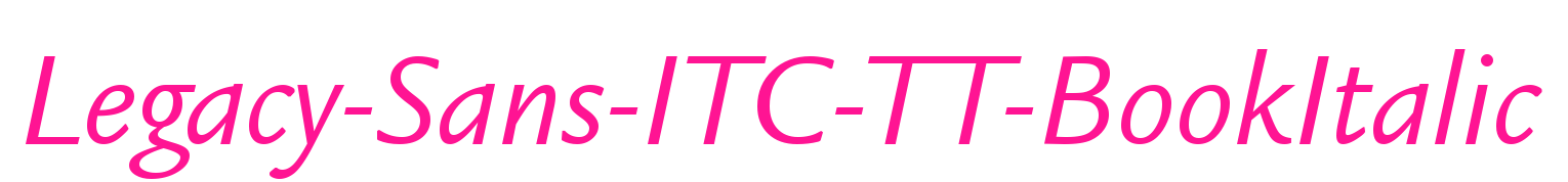 Legacy-Sans-ITC-TT-BookItalic預(yù)覽圖片