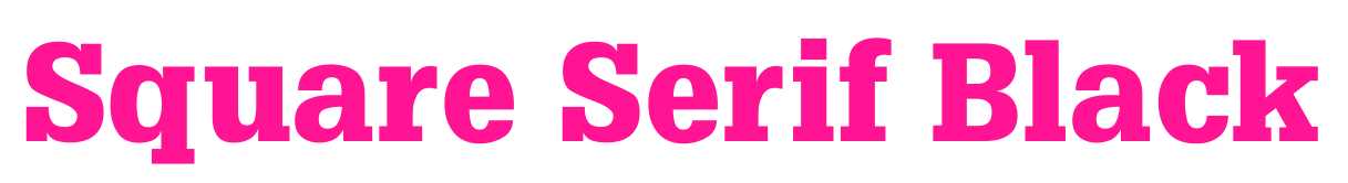 Square Serif Black預覽圖片