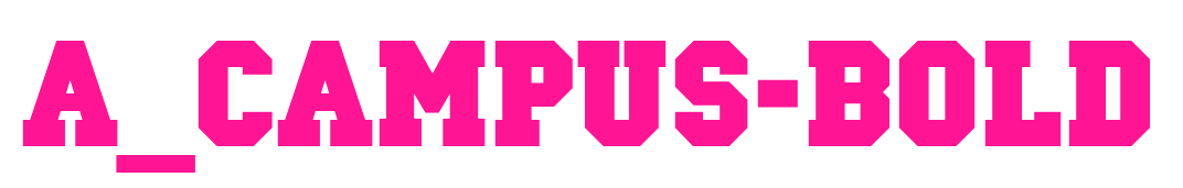 a_Campus-Bold預覽圖片