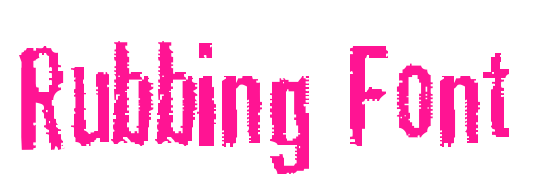 Rubbing Font預(yù)覽圖片