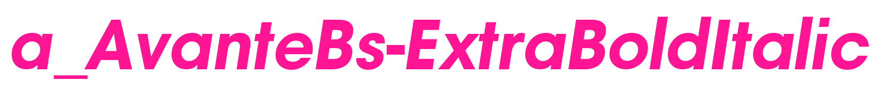 a_AvanteBs-ExtraBoldItalic預覽圖片