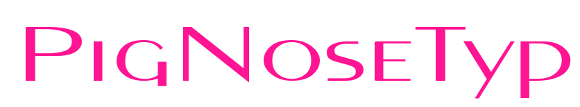 PigNoseTyp預覽圖片