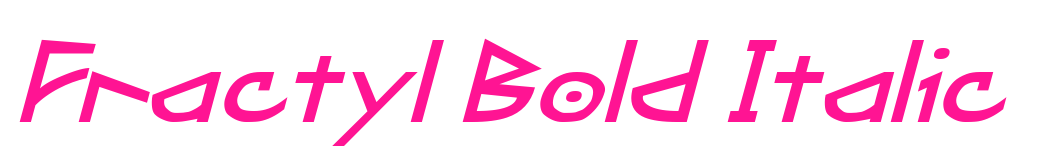 Fractyl Bold Italic預覽圖片