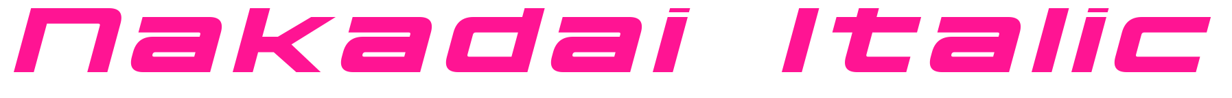 Nakadai Italic預覽圖片