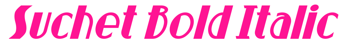 Suchet Bold Italic預覽圖片