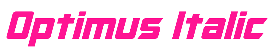 Optimus Italic預(yù)覽圖片