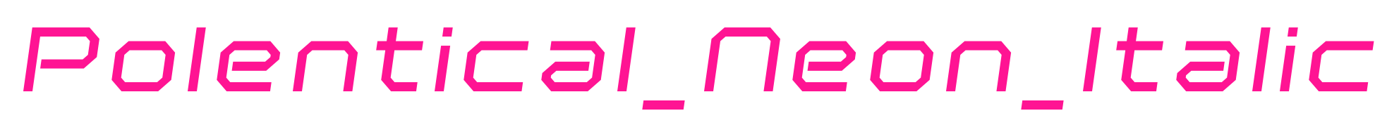 Polentical_Neon_Italic預覽圖片