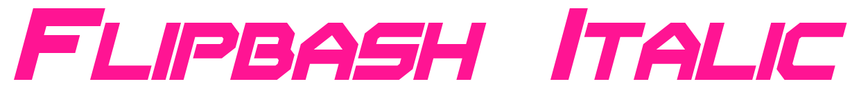 Flipbash Italic預覽圖片