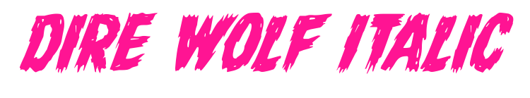 Dire Wolf Italic預覽圖片