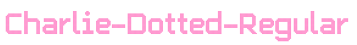 Charlie-Dotted-Regular預(yù)覽圖片