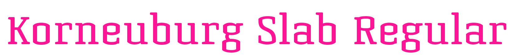 Korneuburg Slab Regular預覽圖片