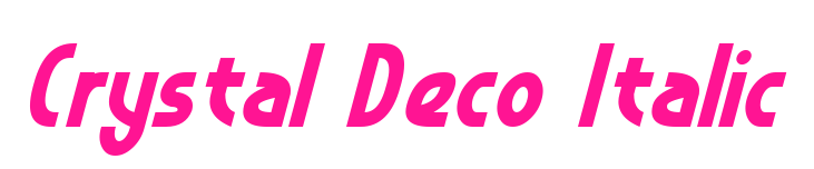 Crystal Deco Italic預(yù)覽圖片