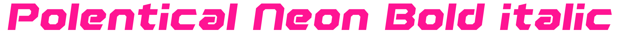 Polentical Neon Bold italic預(yù)覽圖片