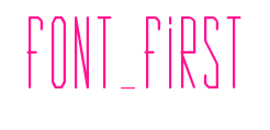 Font_First預(yù)覽圖片