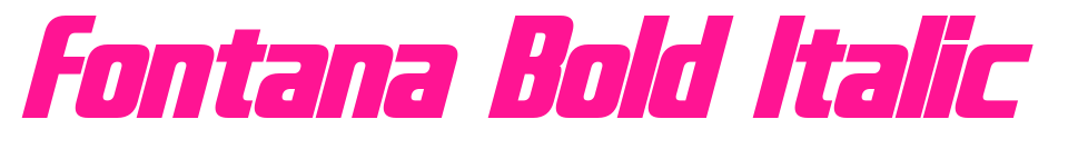 Fontana Bold Italic預(yù)覽圖片