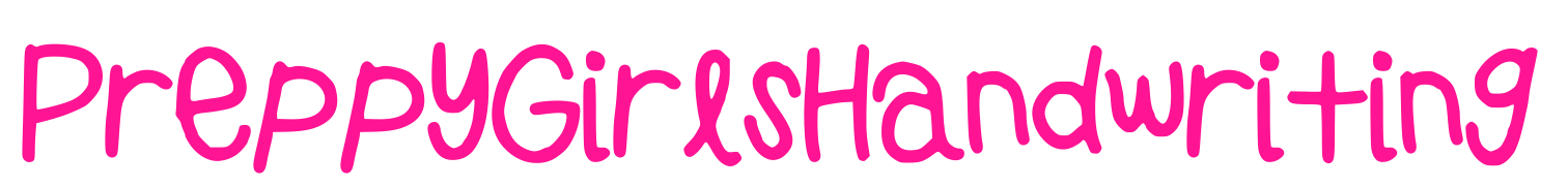 PreppyGirlsHandwriting預(yù)覽圖片