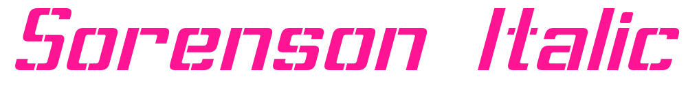 Sorenson Italic預(yù)覽圖片