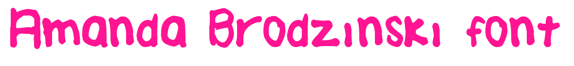 Amanda Brodzinski font預覽圖片