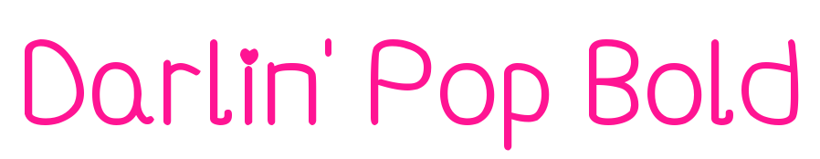 Darlin' Pop Bold預覽圖片