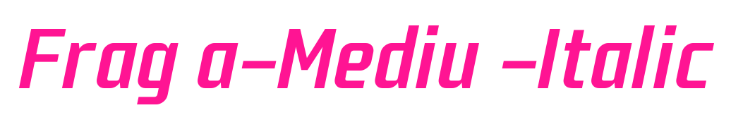 Fragma-Medium-Italic預覽圖片