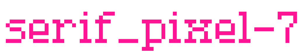 serif_pixel-7預覽圖片