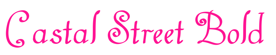 Castal Street Bold預(yù)覽圖片