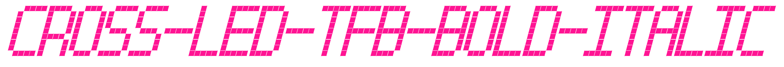 Cross-led-tfb-bold-Italic預覽圖片