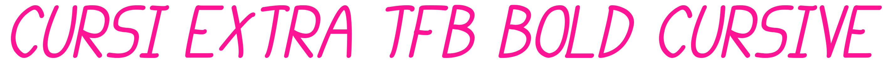 cursi extra tfb bold cursive預覽圖片
