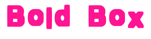 Bold Box預覽圖片