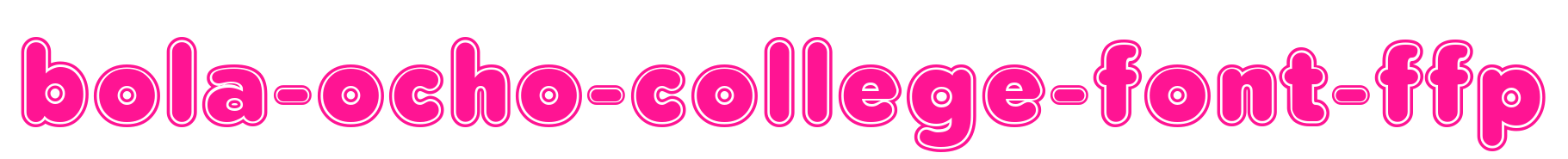 bola-ocho-college-font-ffp預(yù)覽圖片