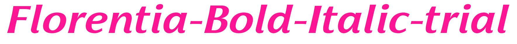 Florentia-Bold-Italic-trial預覽圖片