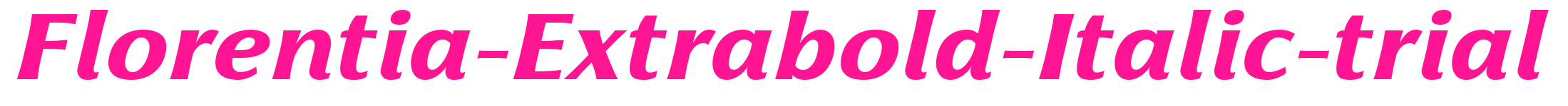 Florentia-Extrabold-Italic-trial預覽圖片
