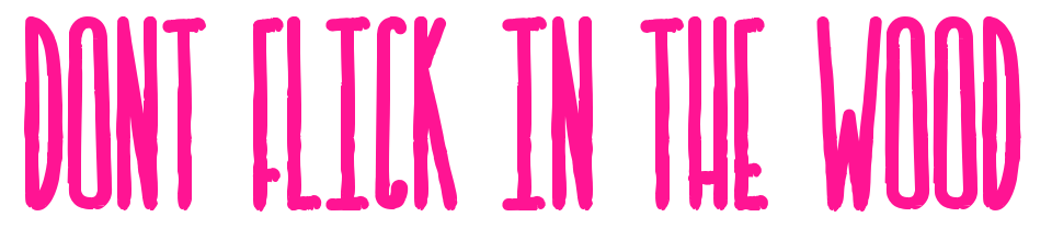 DONT FLICK IN THE WOOD預(yù)覽圖片