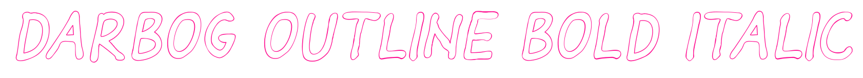 Darbog outline bold italic預(yù)覽圖片