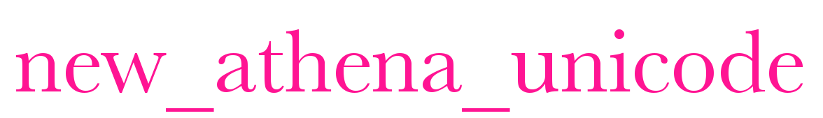 new_athena_unicode預覽圖片