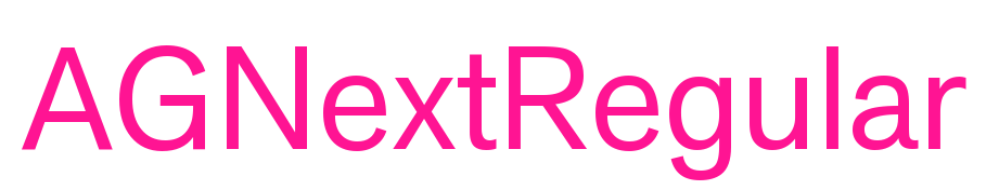 AGNextRegular預覽圖片