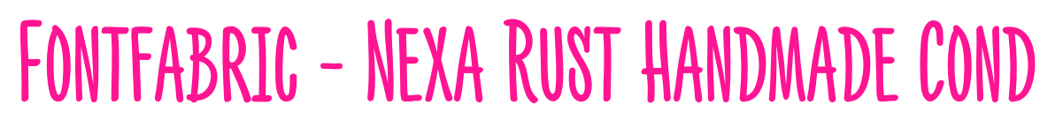Fontfabric - Nexa Rust Handmade 預(yù)覽圖片