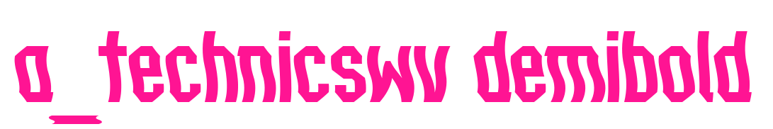 a_technicswv demibold預覽圖片