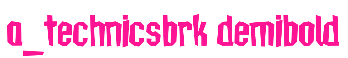 a_technicsbrk demibold預覽圖片