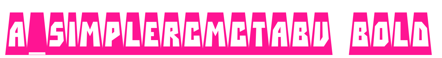 a_simplercmctabv bold預(yù)覽圖片