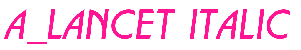 a_lancet italic預覽圖片