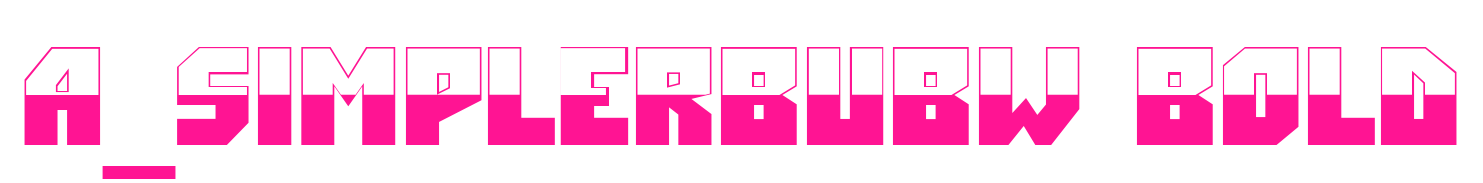 a_simplerbubw bold預覽圖片