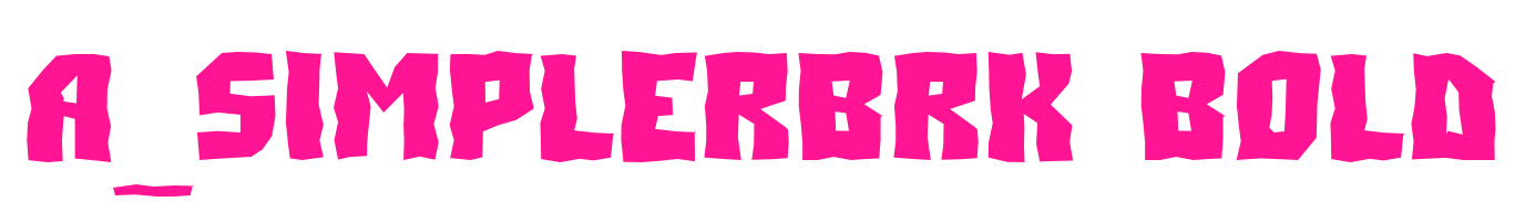 a_simplerbrk bold預(yù)覽圖片
