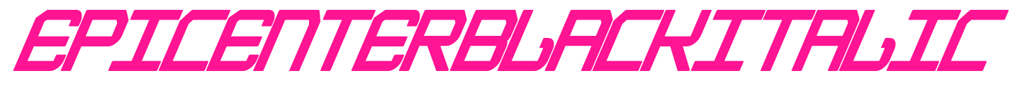 EpicenterBlackItalic預(yù)覽圖片