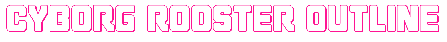 Cyborg Rooster Outline預覽圖片