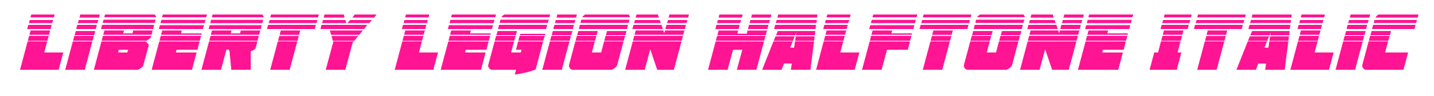 Liberty Legion Halftone Italic預(yù)覽圖片