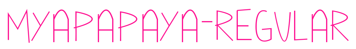 MyaPapaya-Regular預覽圖片